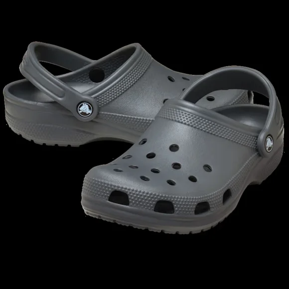 Gray Clogs with Strap - Picture 2 of 7